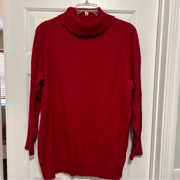 Torrid - NWT Red loose turtleneck sweater - size 3 - Picture 1 of 7
